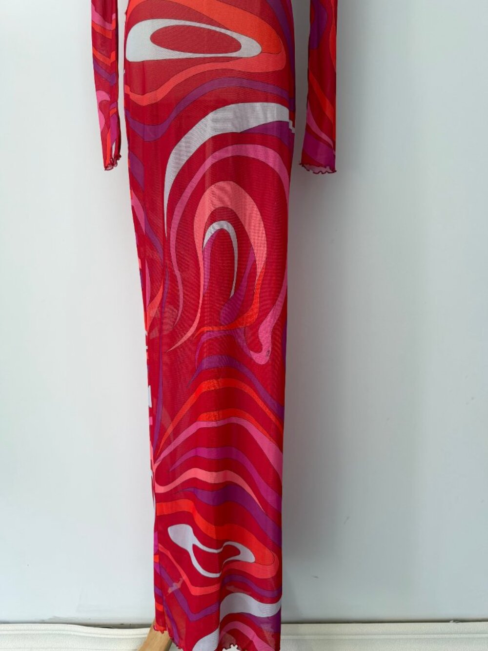 Pucci Tulle Marmo Print Maxi Dress - Picture 8 of 12